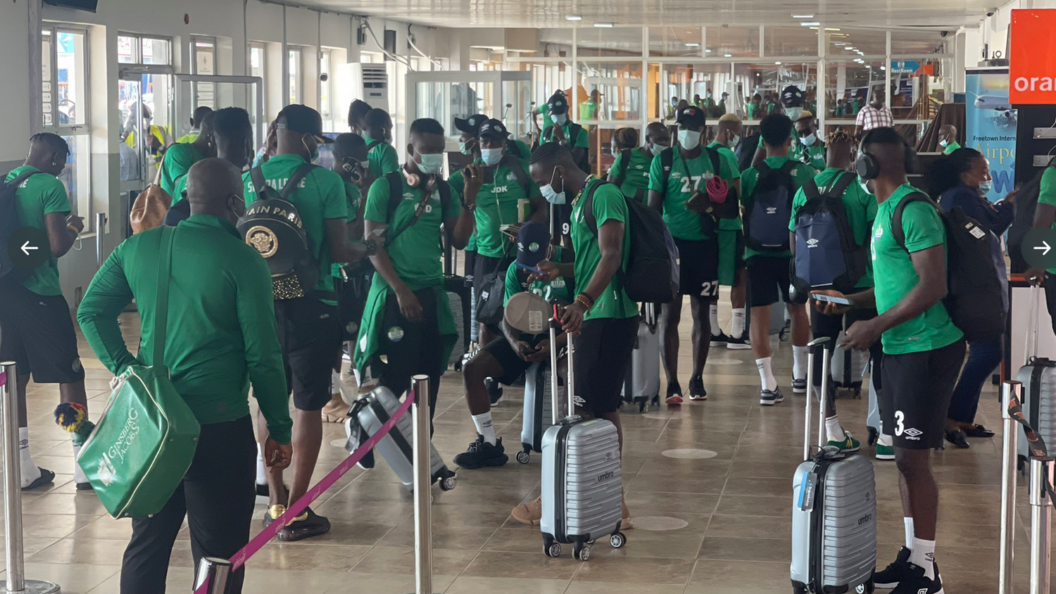 CAN 2021 : les joueurs de Sierra Leone ont bien pris l’avion